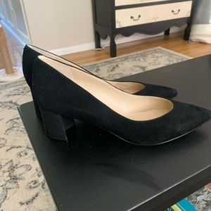 COPY - *NEW NEVER WORN* in box Marc Fisher black suede block heels. Size 8M.